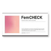 女性用/おりもの/性感染症検査キット 『FemCHECK』【膣用・17項目】(クラミジア・淋菌・トリコモナス・カンジダなど)